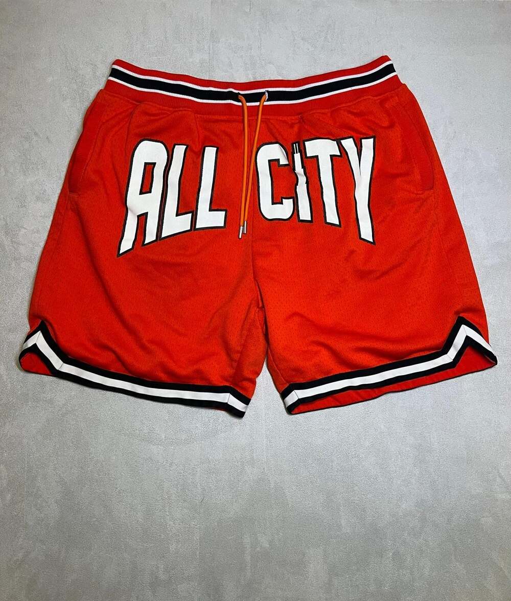 Just Don All City Red Mesh Basketball Shorts Size XXL